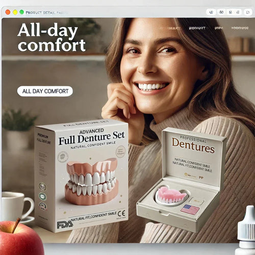 (⏰Limited-time offer: only $9.9⏰)🦷Advanced Customized Full Denture Set🦷