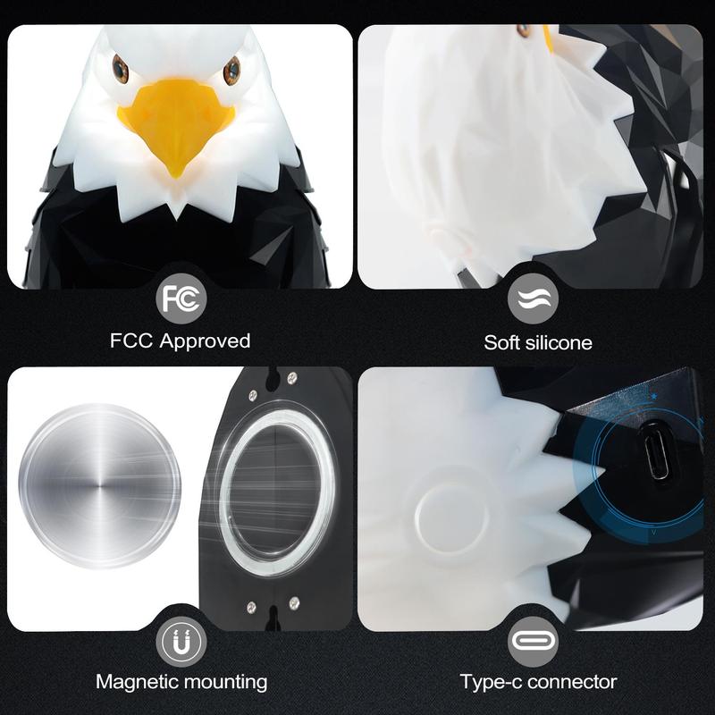 Mounted Eagle Night Light with Remote Control