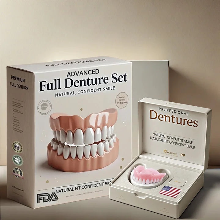 (⏰Limited-time offer: only $9.9⏰)🦷Advanced Customized Full Denture Set🦷
