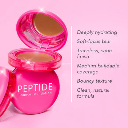 Final 3 Hours: 60% OFF 🔥 Peptide Bounce Foundation! (Give away a brush)