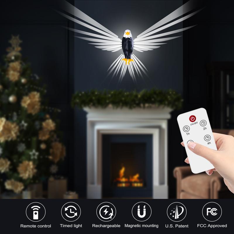 Mounted Eagle Night Light with Remote Control