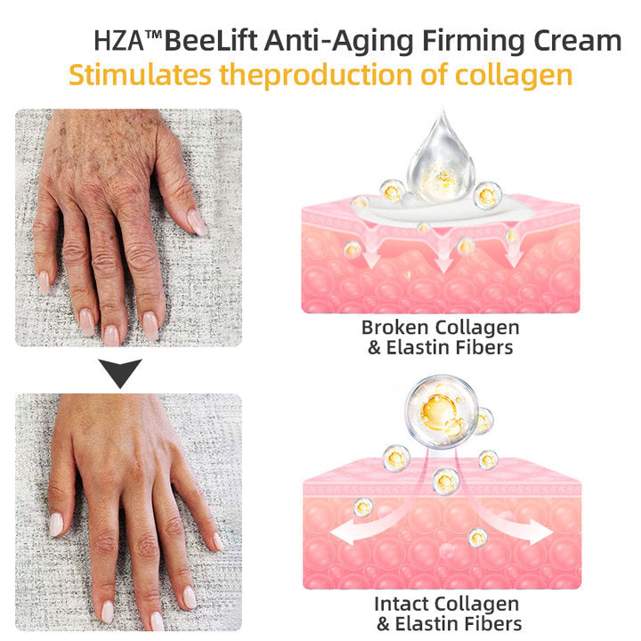 💐🐝HZA™ BeeLift Anti-Aging Firming Cream,Address Crepe & Sagging(🔥74% Off for a Limited Time!)